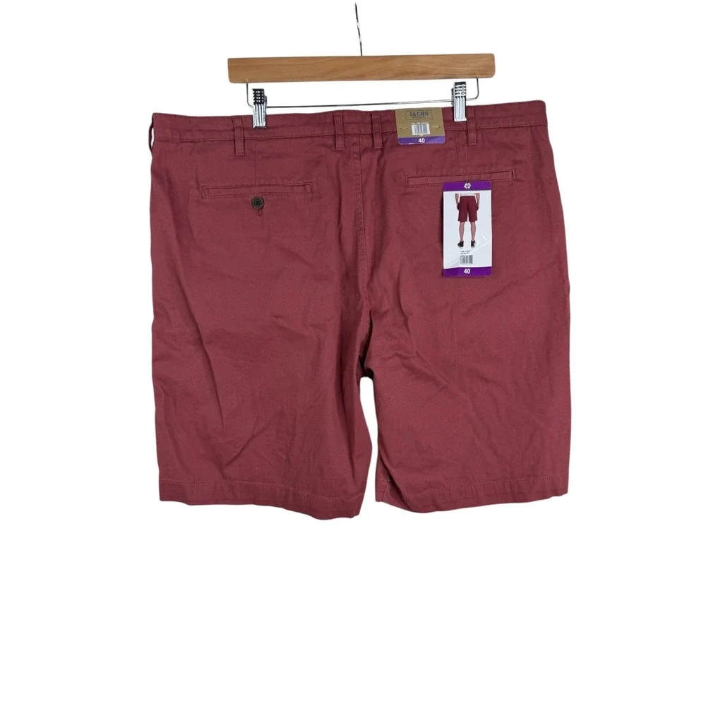 New Jachs‎ Flat Front Men's Shorts size 40 Red
